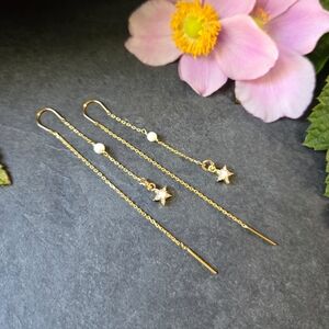 🦋LAST🦋 NWT Tramps+Thieves Cosette 18k Gold Plated Threaders